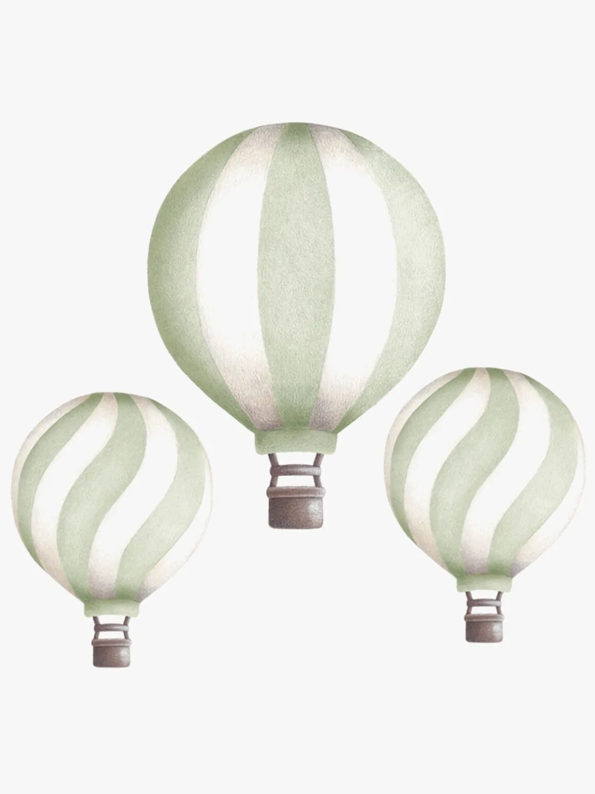 Stickstay Vintage Balloon Set Wallsticker, Pistachio