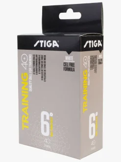 STIGA Bordtennisbold Training ABS 6, Hvid
