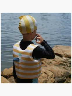 SUNNYLiFE Badehætte, Finn the Fish Mustard Stripe