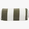 SUNNYLiFE  Oppustelig Strandpude, The Vacay Olive Stripe