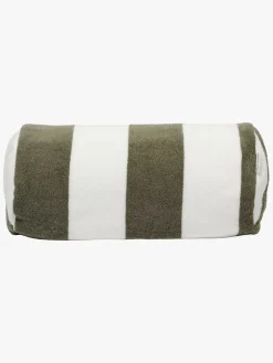 SUNNYLiFE Oppustelig Strandpude, The Vacay Olive Stripe