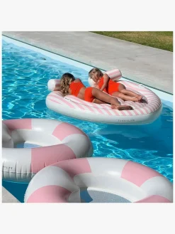 SUNNYLiFE  Oppusteligt Dobbelthjerte, Stole My Heart Pink Stripe