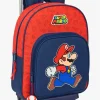 Super Mario Small Trolley Kuffert 10L Trick, Mørkeblå/Rød