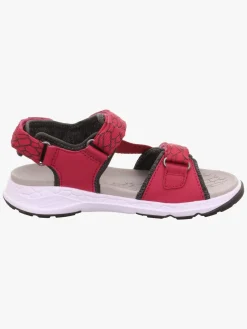 Superfit Criss Cross Sandaler, Rød/Grøn