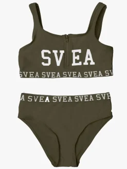 Svea Sporty Bikini m. Lynlås, Army Green