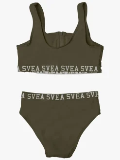 Svea Sporty Bikini m. Lynlås, Army Green