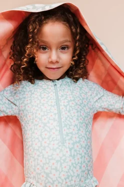 Swim Essentials Badehåndklæde, Florish Green