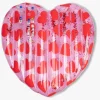 Swim Essentials Bademadras 150x100 cm, Red Hearts