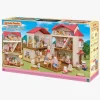 Sylvanian Families Red Roof Country Home Dukkehus Hemmeligt Legeværelse På Loftet