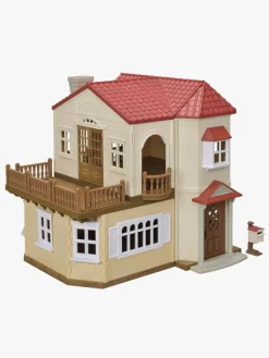 Sylvanian Families Red Roof Country Home Dukkehus Hemmeligt Legeværelse På Loftet