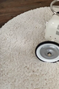 Teddy Gulvtæppe Rund 160, Hvidt