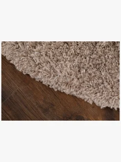 Teddy Gulvtæppe Rund 120, Linne