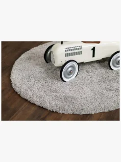 Teddy Gulvtæppe Rund 160, Silver