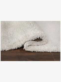 Teddy Ryatæppe 80x160, Hvidt