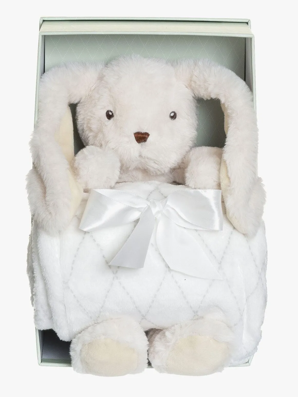 Teddykompaniet Svea Bamse med Tæppe i Gaveæske, Creme