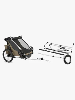 Thule Chariot Cross 2 Cykelanhænger inkl. Skisæt, Khaki G3