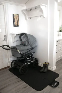 Tinkafu Gulvmåtte 90x145cm, Sort