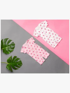 Tiny Treasure Summer Heldragt 2-pak, Pink/Flamingo