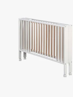 tiSsi  Sammeklappelig Tremmeseng med Madras, Hvid