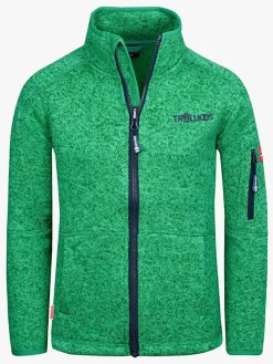 Trollkids Jondalen Fleecetrøje, Pepper Green/Navy