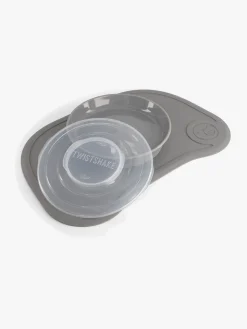 Twistshake Click-Mat Mini Tallerken & Underlag, Grå