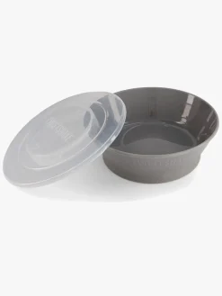 Twistshake Dyb Tallerken m. Låg, Grå