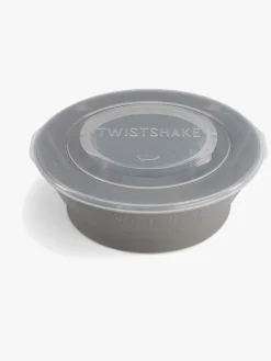 Twistshake Dyb Tallerken m. Låg, Grå