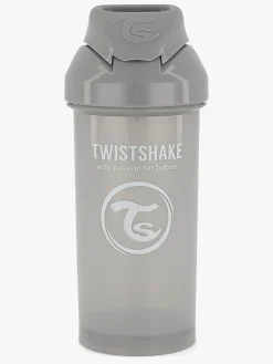 Twistshake Kop m. Sugerør 360 ml, Grå