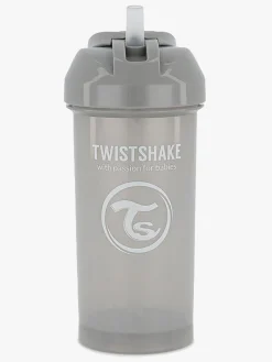 Twistshake Kop m. Sugerør 360 ml, Grå