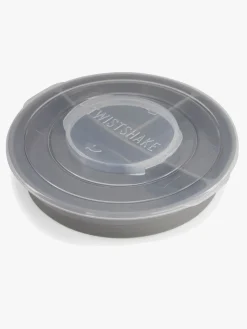 Twistshake Opdelt Tallerken m. Låg, Grå