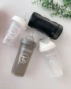 Twistshake Sutteflaske Anti-Kolik 180 ml, Grå