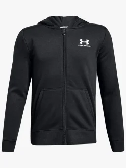 Under Armour Fleece FZ Hættetrøje, Black