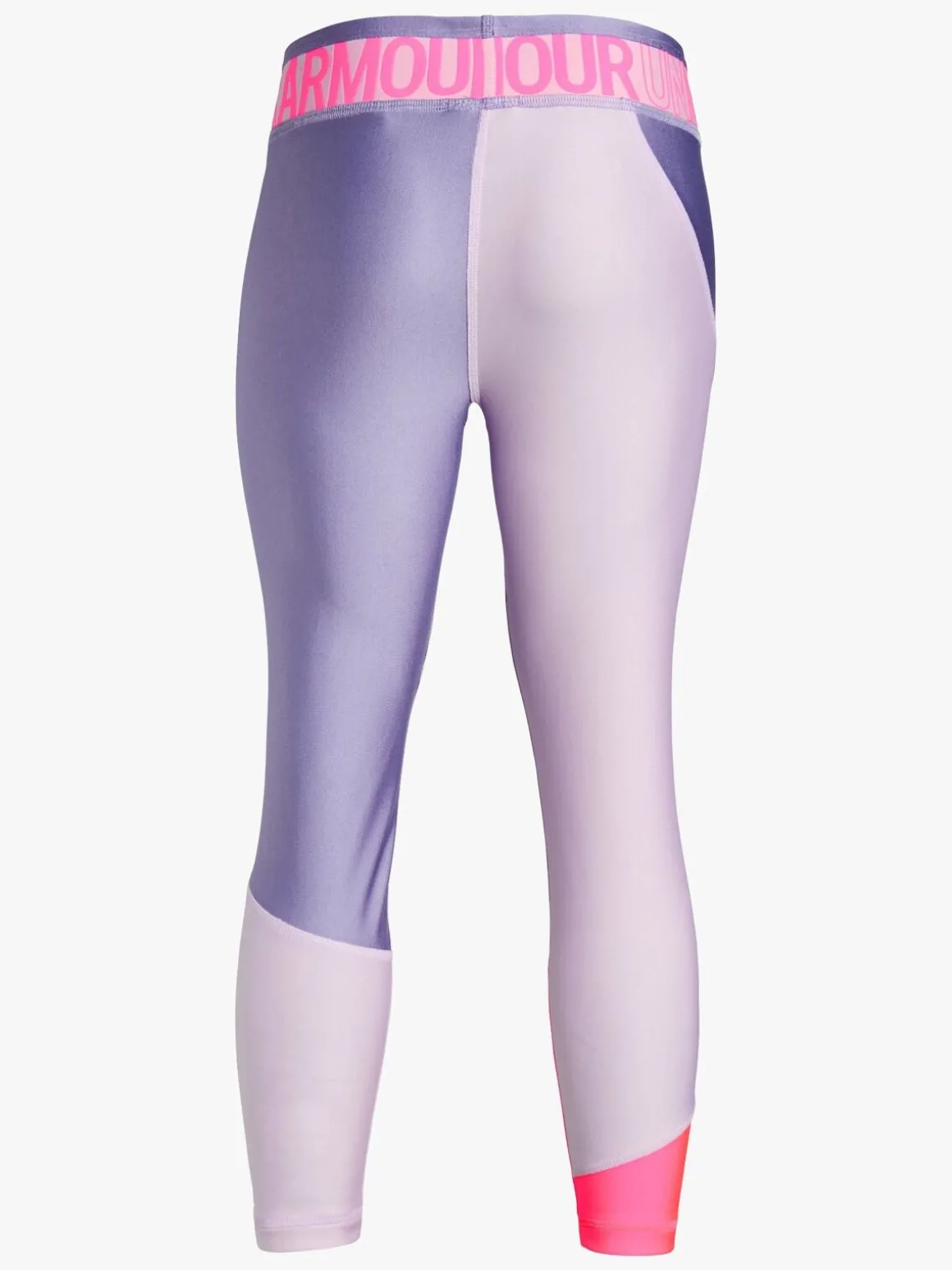 Under Armour HG Color Block Ankle Crop Legging, Purple Ace