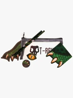 Valiant Dino Penalhus med Skrivesæt, Grøn