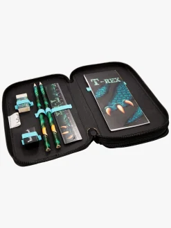 Valiant Dino T-REX Adventure  Fyldt Dobbelt Penalhus, Grøn