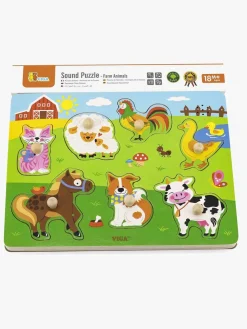 VIGA Puslespil med Dyrelyde