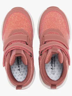 Viking Bouncy Glitter Mid 2V WP Sneakers, Pink