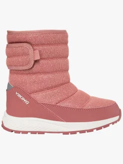 Viking Equip Glitter Pull-On WP Vinterstøvler, Pink