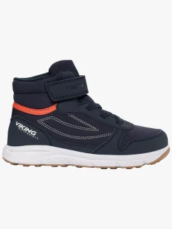 Viking Hovet Mid 1V WP Sneakers, Navy