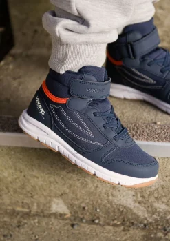Viking Hovet Mid 1V WP Sneakers, Navy