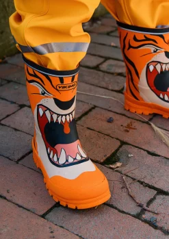 Viking Jolly Print Gummistøvler, Orange