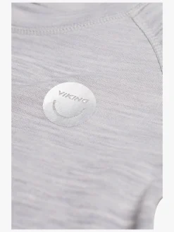 Viking Soft Merino Skiundertrøje Merinomix, Grå/Lysegrå