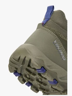 Viking Track Mid SL WP Sneakers, Olive