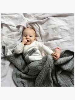 Vinter & Bloom Cotton Cuddly EKO Tæppe, Misty Grey