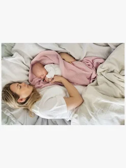 Vinter & Bloom Soft Grid Hæklet Babytæppe, Pink