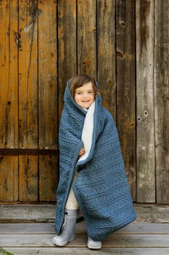 Vinter & Bloom Tæppe Cuddly, Storm Blue