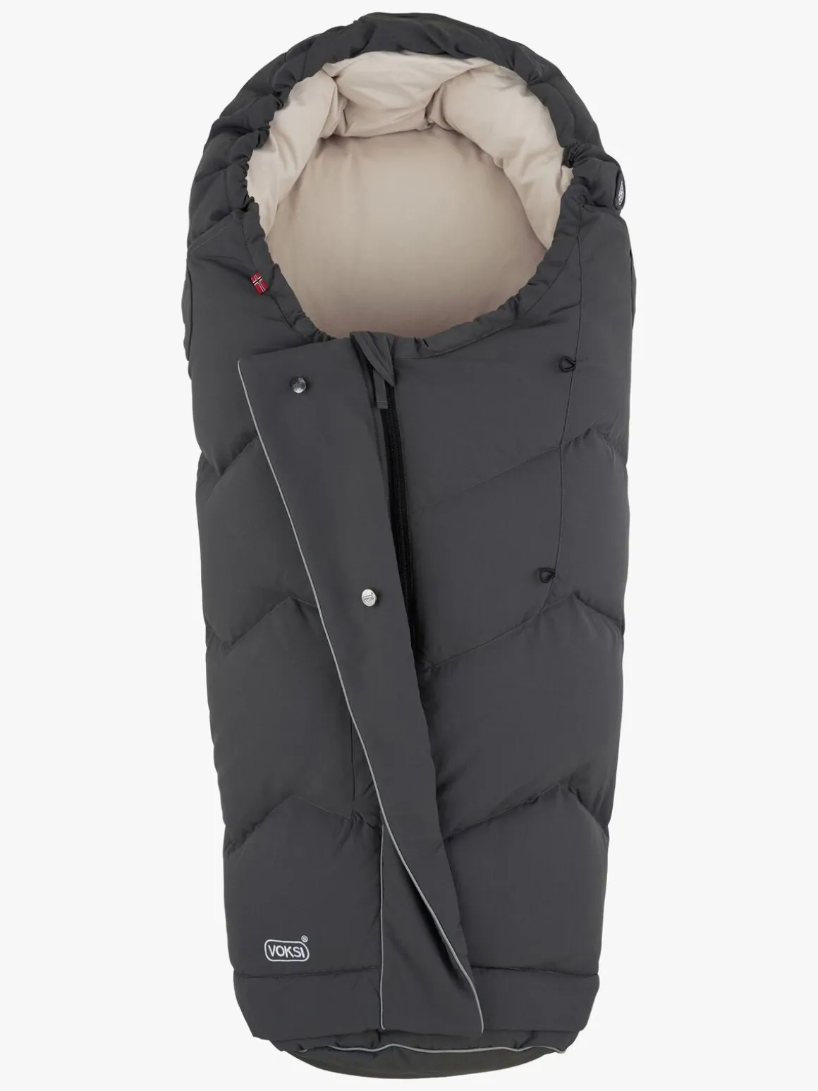 Voksi City Kørepose, Grey Cream