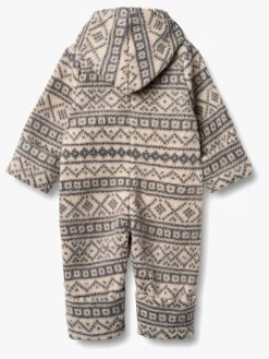 Wheat Allo Fleecedragt, Warm Sand Jaquard