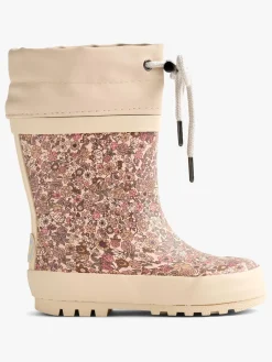 Wheat Forede Gummistøvler, Rose Dust Flowers