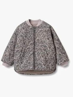 Wheat Lake  Vendbar Termojakke, Black Sea Flowers